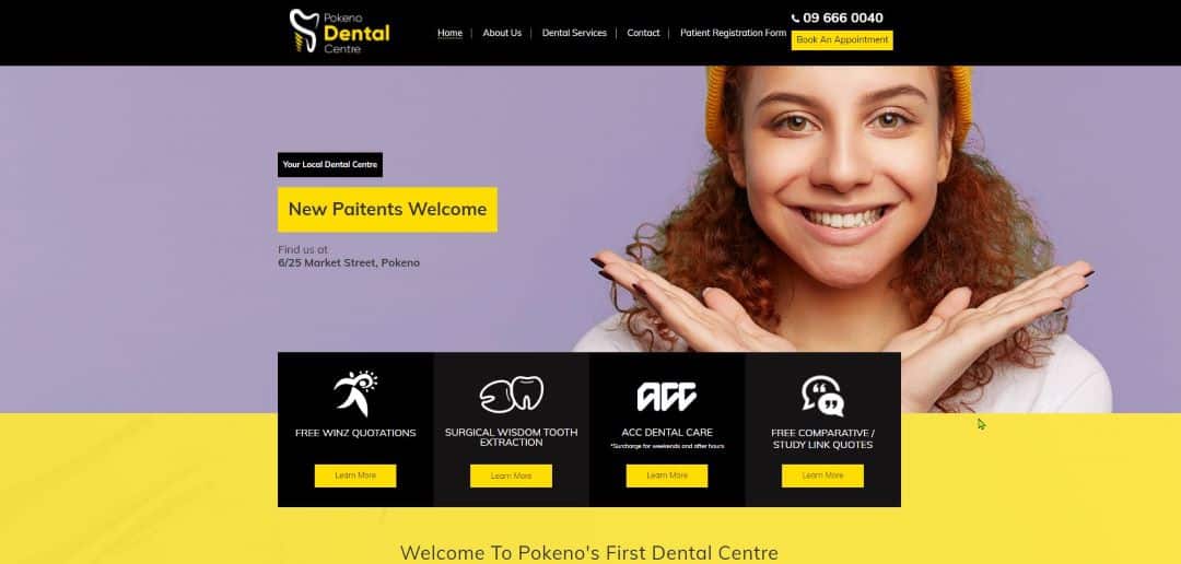 Pokeno Dental Centre New Homepage